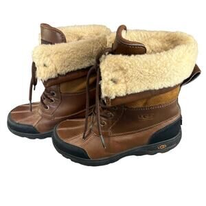 UGG Brown and Tan Kids Boots